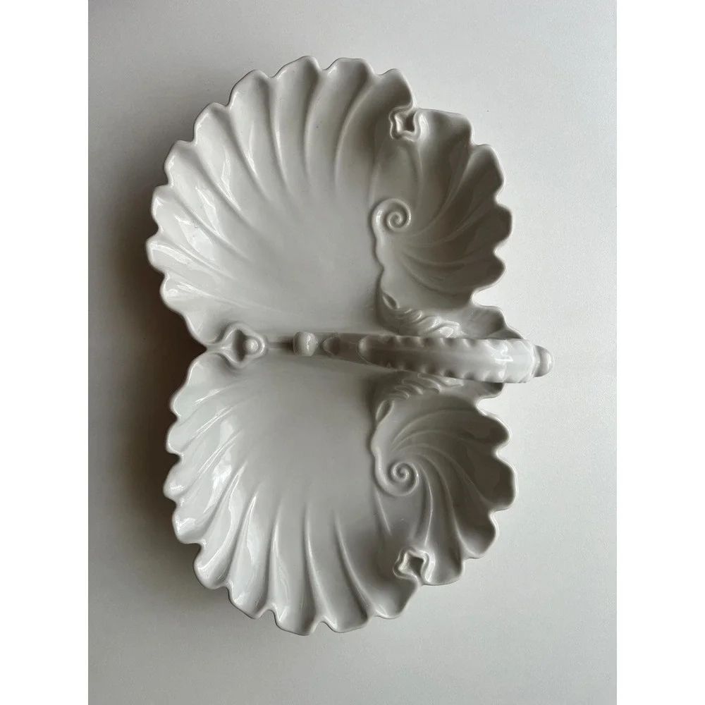 West Germany Vintage Double Leaf Relish/Snack dish